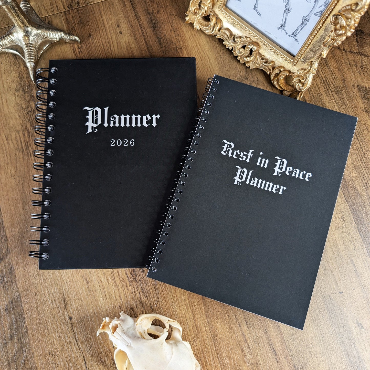 The 2026 Planner and Rest in Peace Planner by Gothic Office