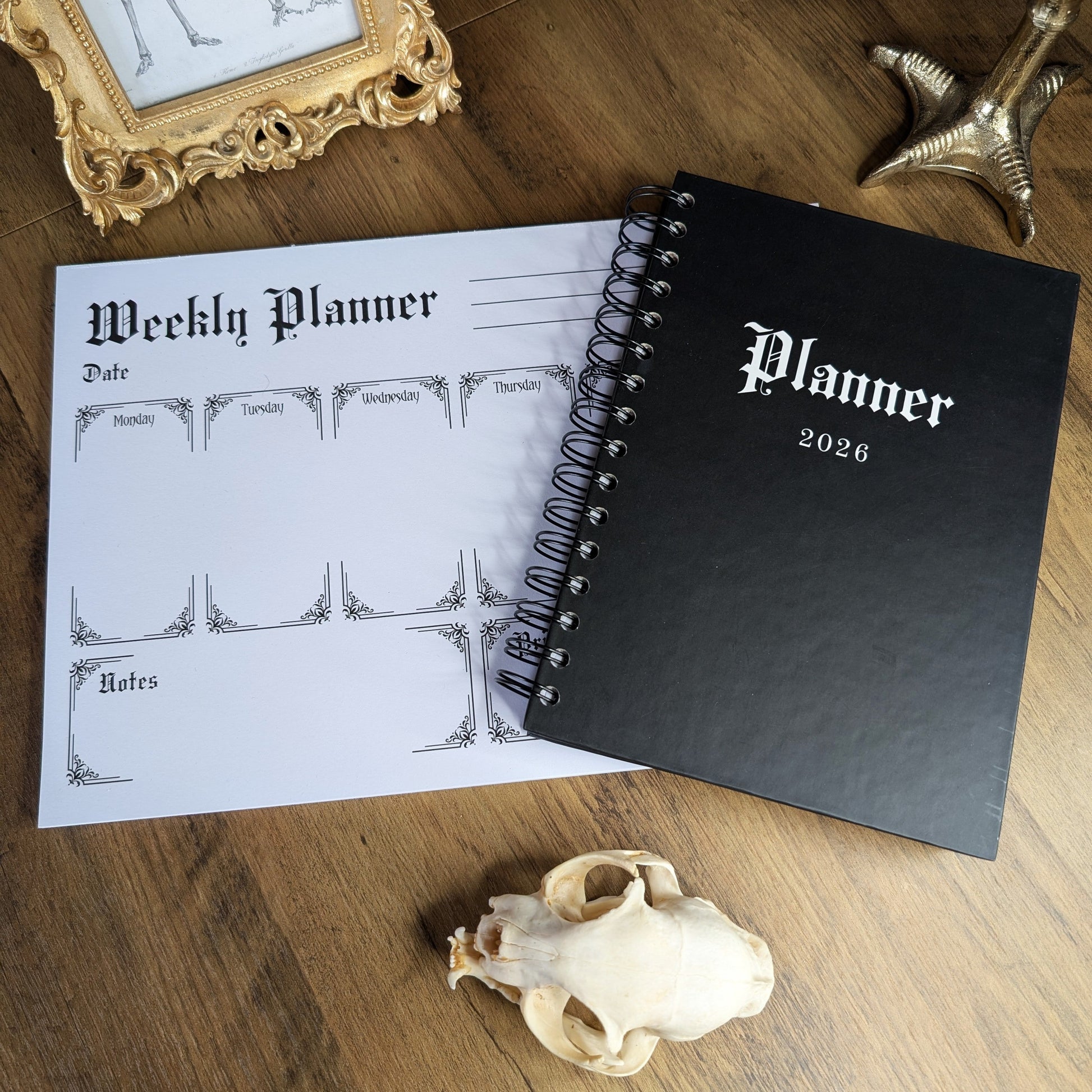 The 2026 Planner and Weekly Notepad by Gothic Office 