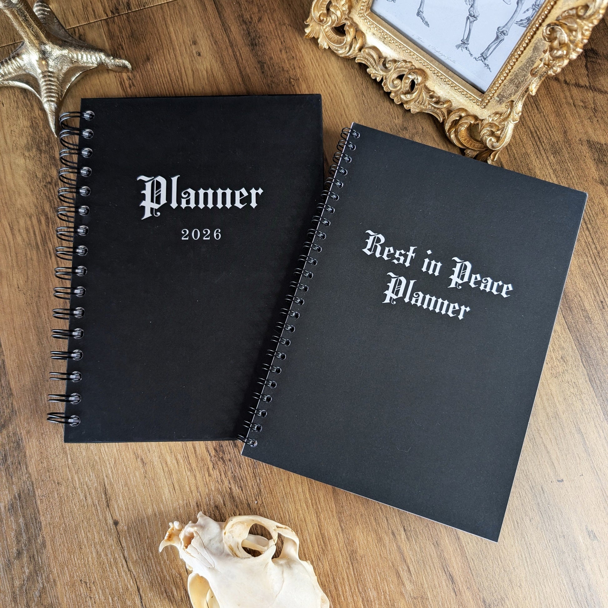 The 2026 Planner and Rest in Peace Planner by Gothic Office 