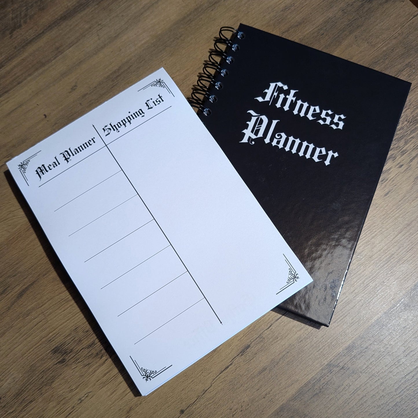 Gothic Office Meal Planner and Shopping List.