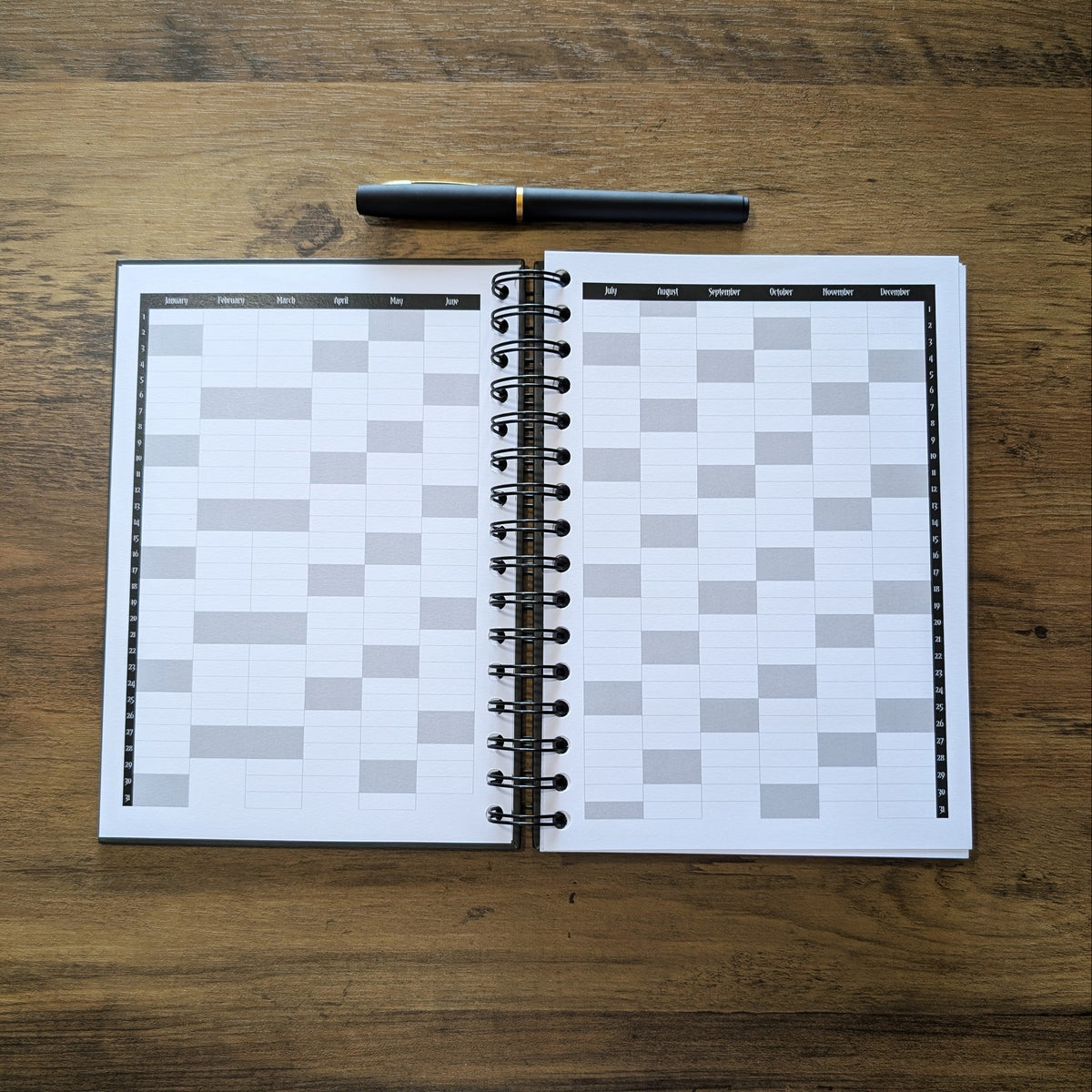 2027 Planner by Gothic Office. This is the yearly overview. 