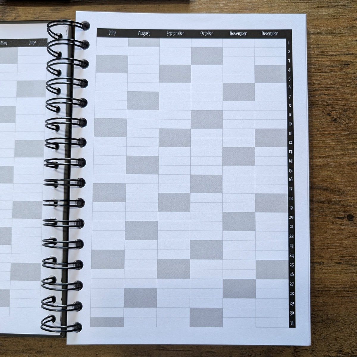 2027 Planner by Gothic Office. This is the yearly overview. 