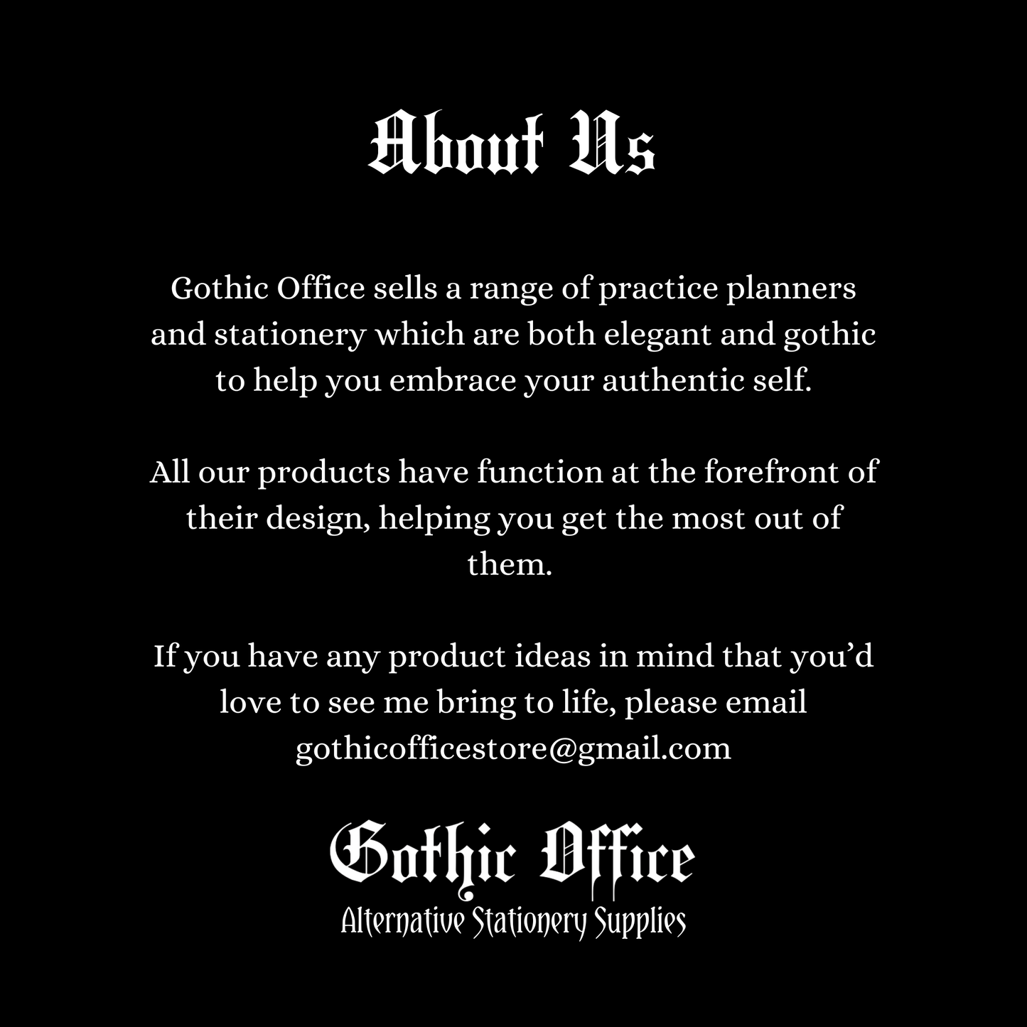 Printable Gothic Financial Planner - PDF Download