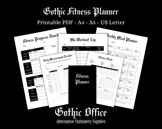 Printable Fitness Planner PDF Download